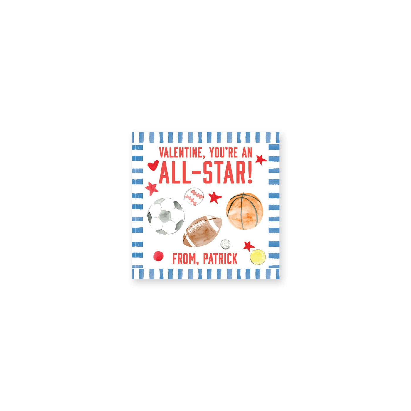 All-Star Sports Balls Valentine