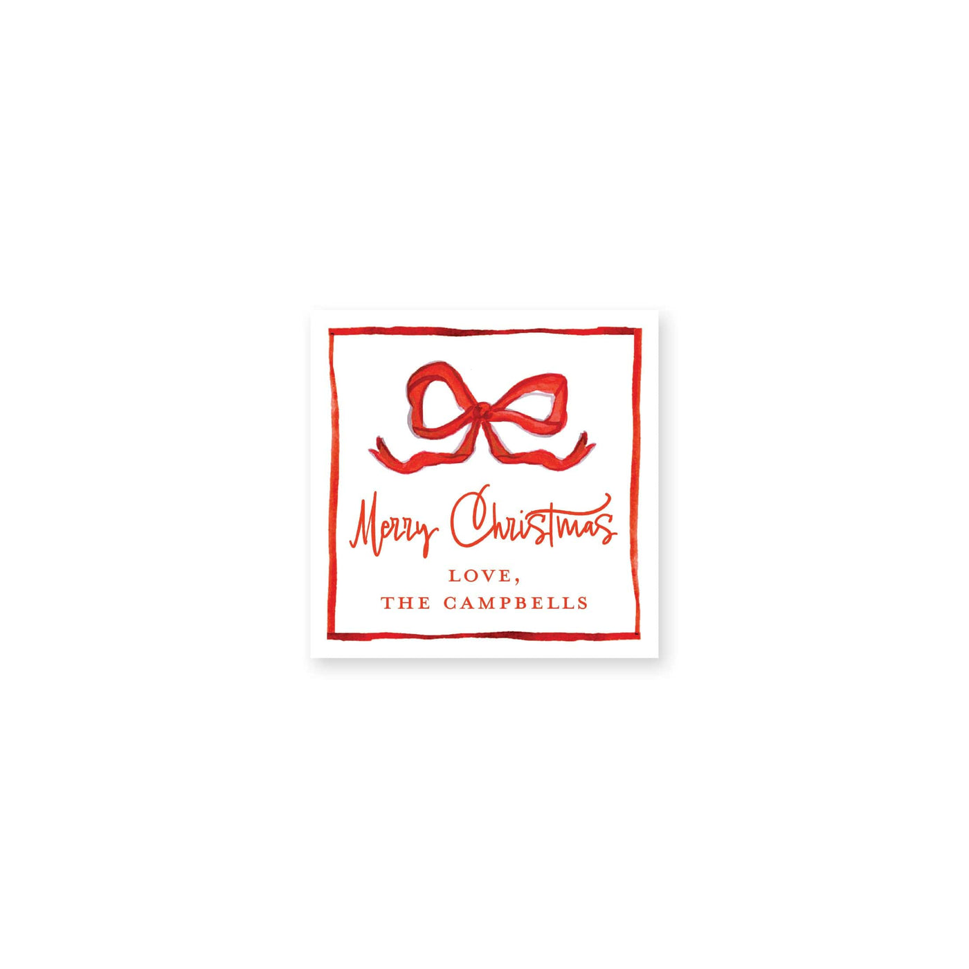 Bouncing Bows Christmas Gift Stickers