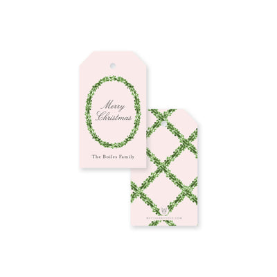 Timeless Boxwood Christmas Gift Tag