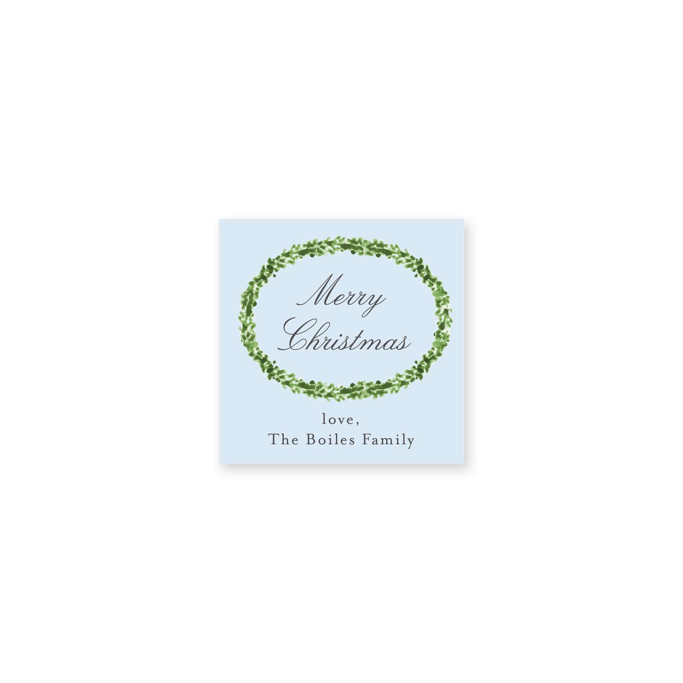 Timeless Boxwood Christmas Gift Stickers