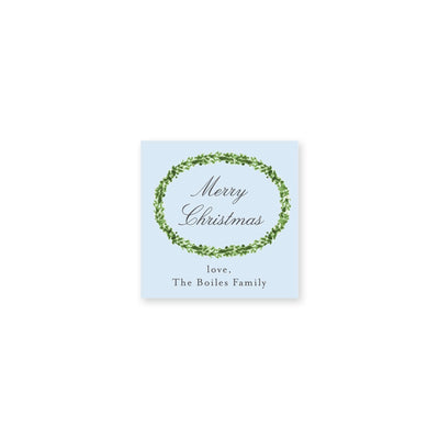 Timeless Boxwood Christmas Gift Stickers