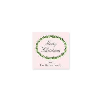 Timeless Boxwood Christmas Gift Stickers