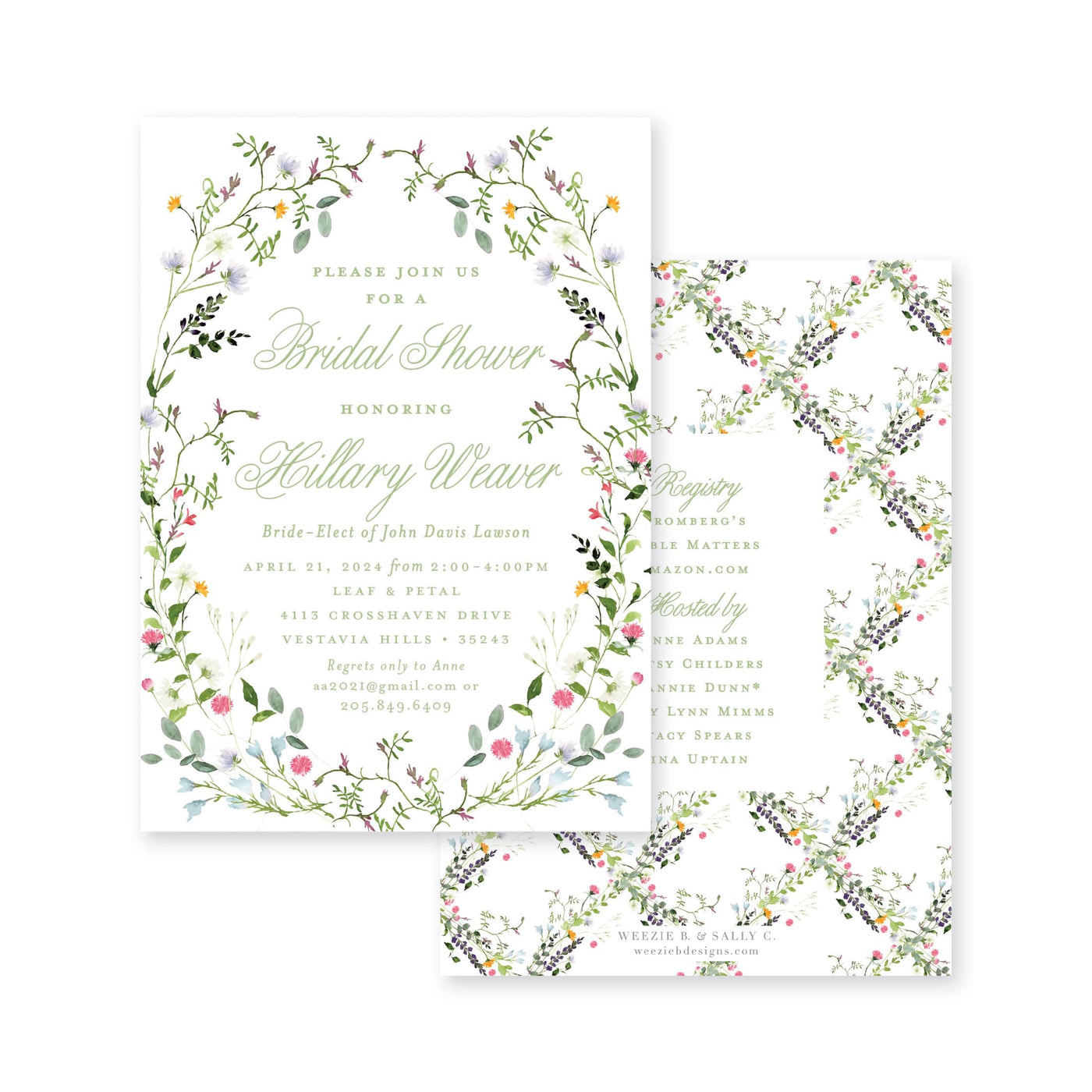 Wild Flower Bridal Shower