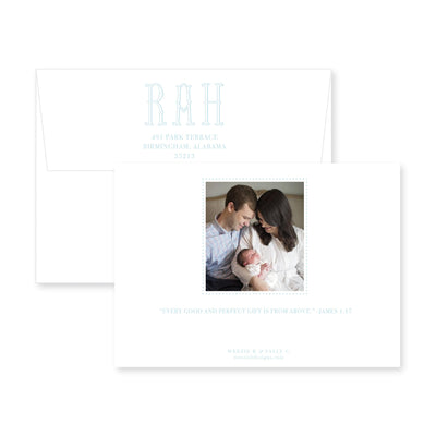 Classic Horizontal Birth Announcement