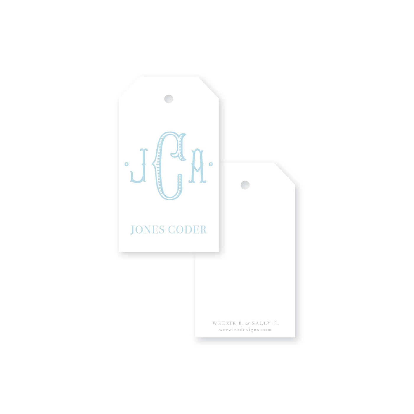 Classic Monogram Gift Tag