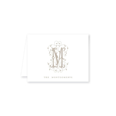 Fanciful Folded Note Card