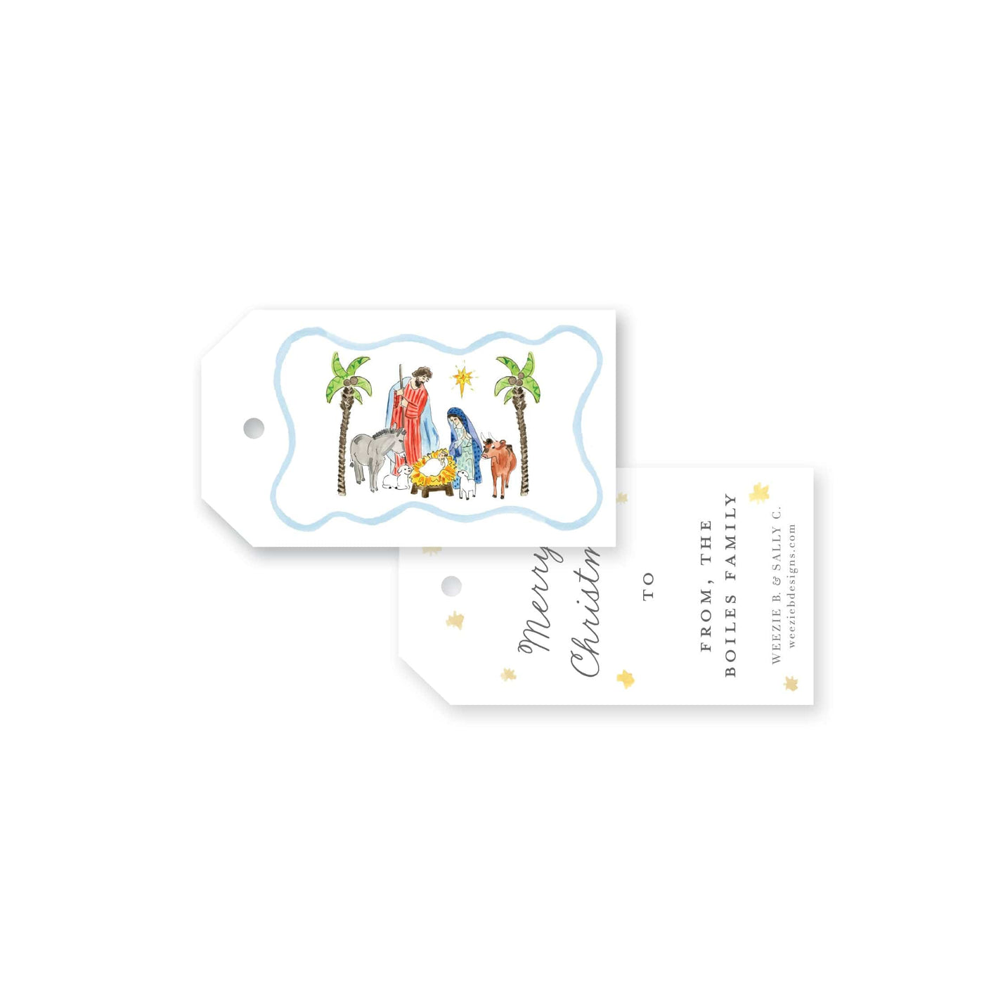 Holy Family Nativity Christmas Gift Tag