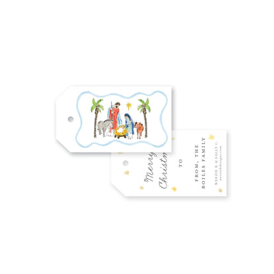 Holy Family Nativity Christmas Gift Tag