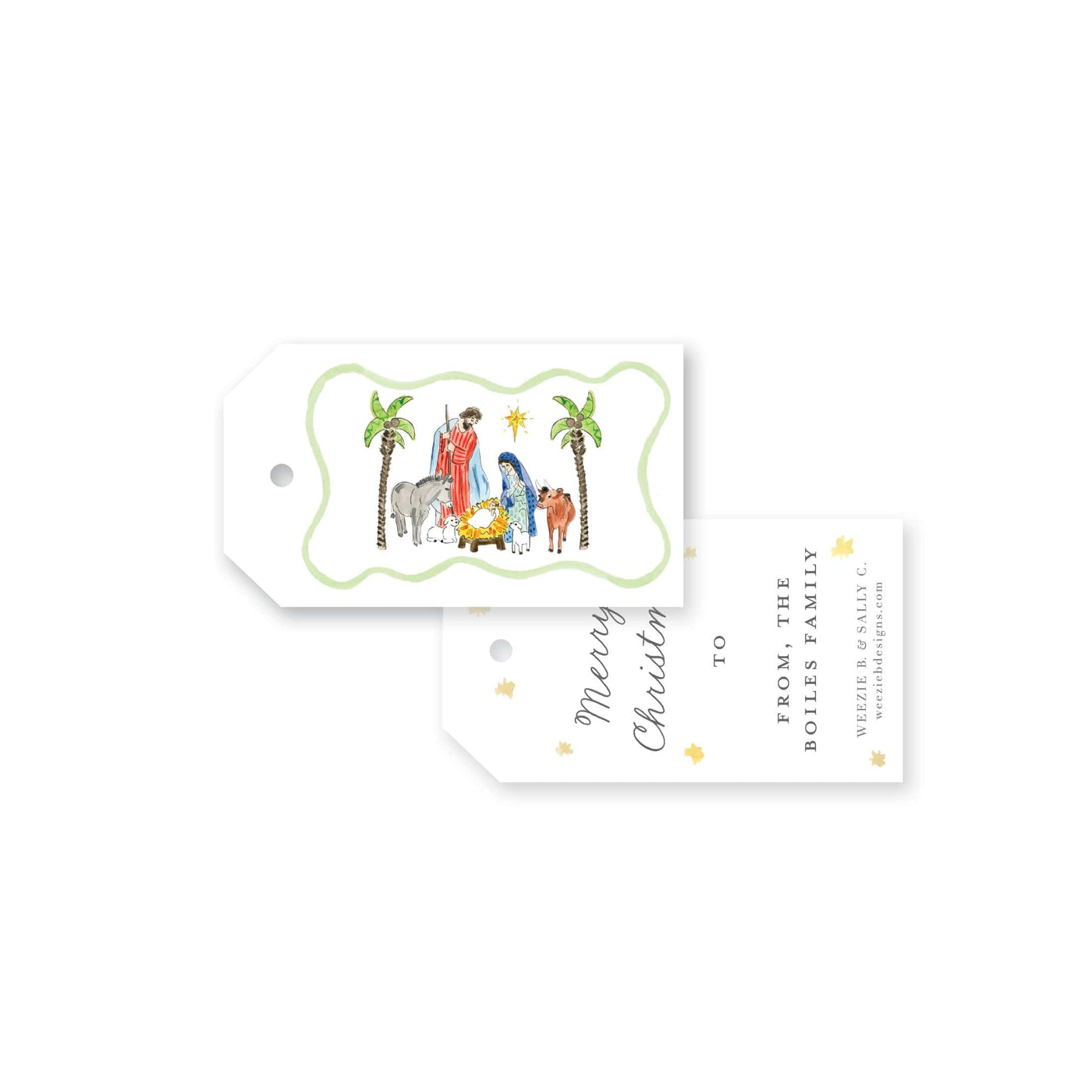 Holy Family Nativity Christmas Gift Tag