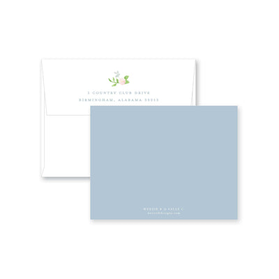 Floral Garden Flat Note Card