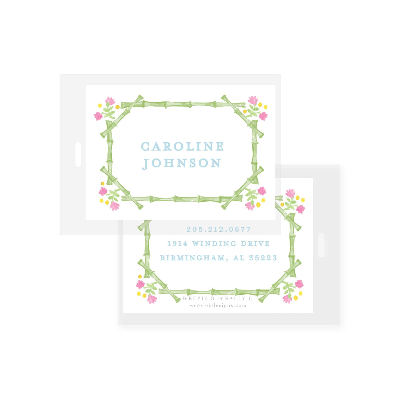 Palm Trellis Bag Tag (2 min)