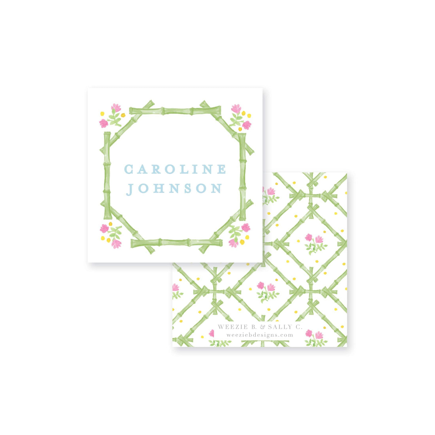 Palm Trellis Calling Card