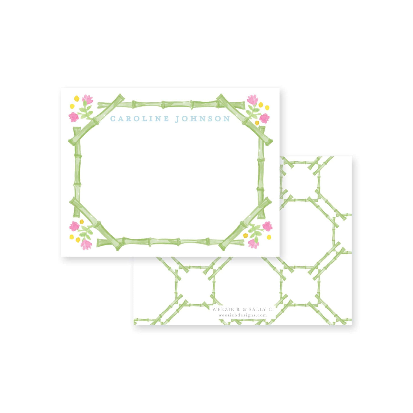Palm Trellis Flat Note Card