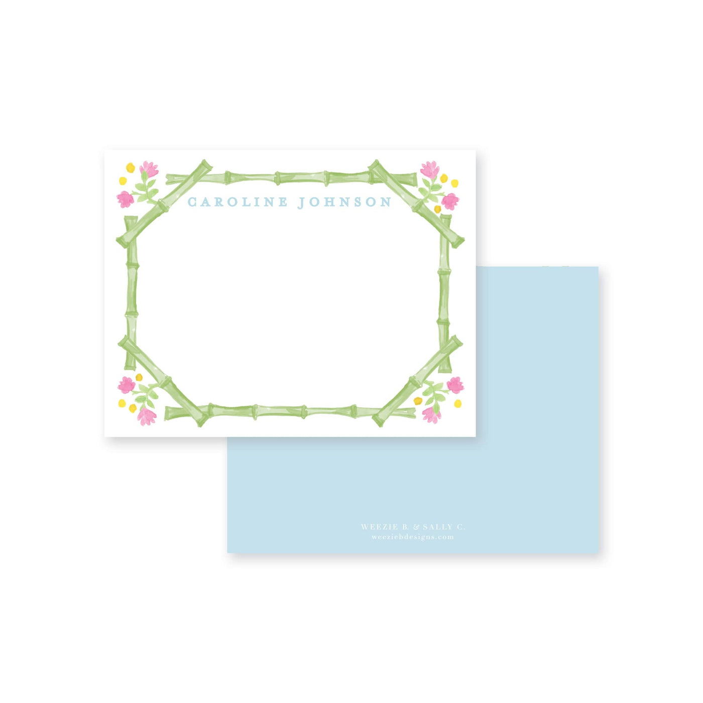 Palm Trellis Flat Note Card