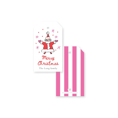 Jolly Santa Christmas Gift Tag