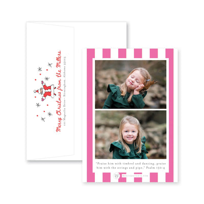 Jolly Santa Vertical Christmas Card