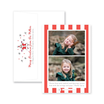 Jolly Santa Vertical Christmas Card