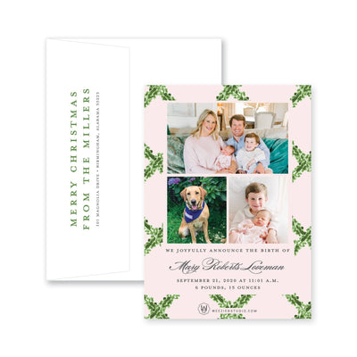 Timeless Announcement Christmas Card