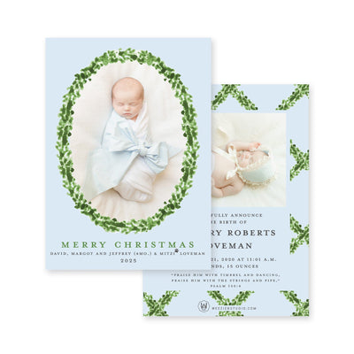 Timeless Announcement Christmas Card