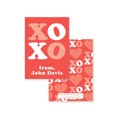 Bold XOXO Valentines