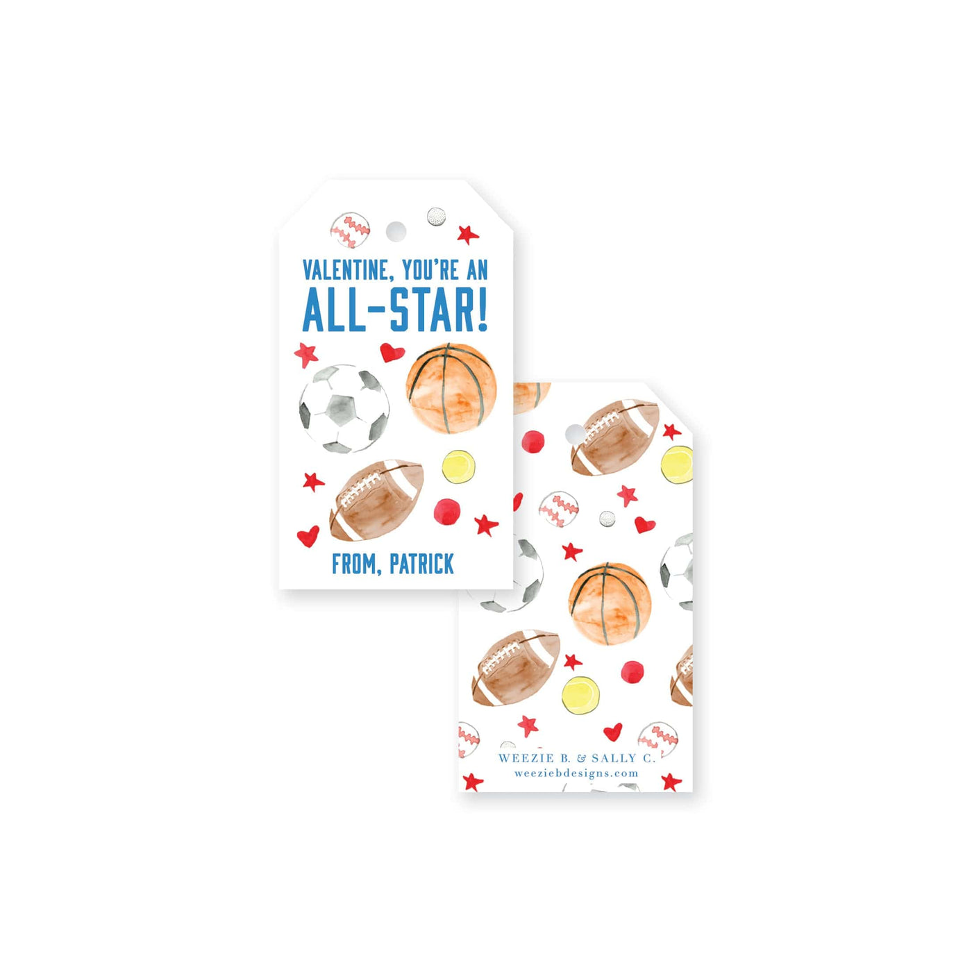 All-Star Sports Balls Valentine