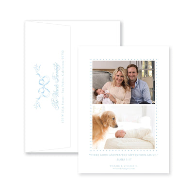 Menagerie Floral Frame Birth Announcement