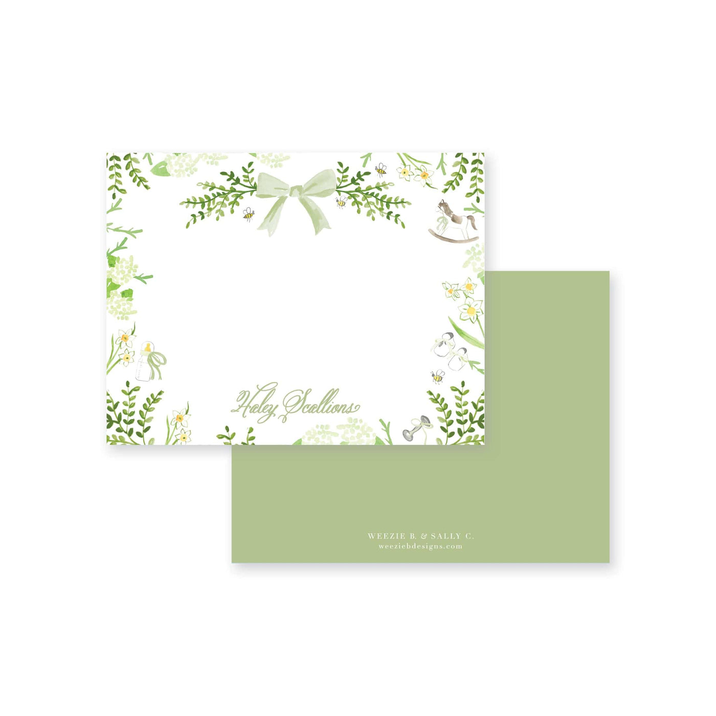 Baby Garden Flat Note Card