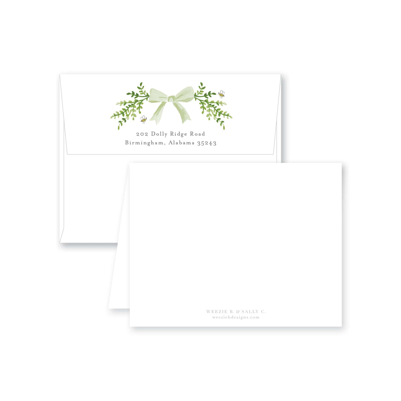 Baby Garden Folded Note Card