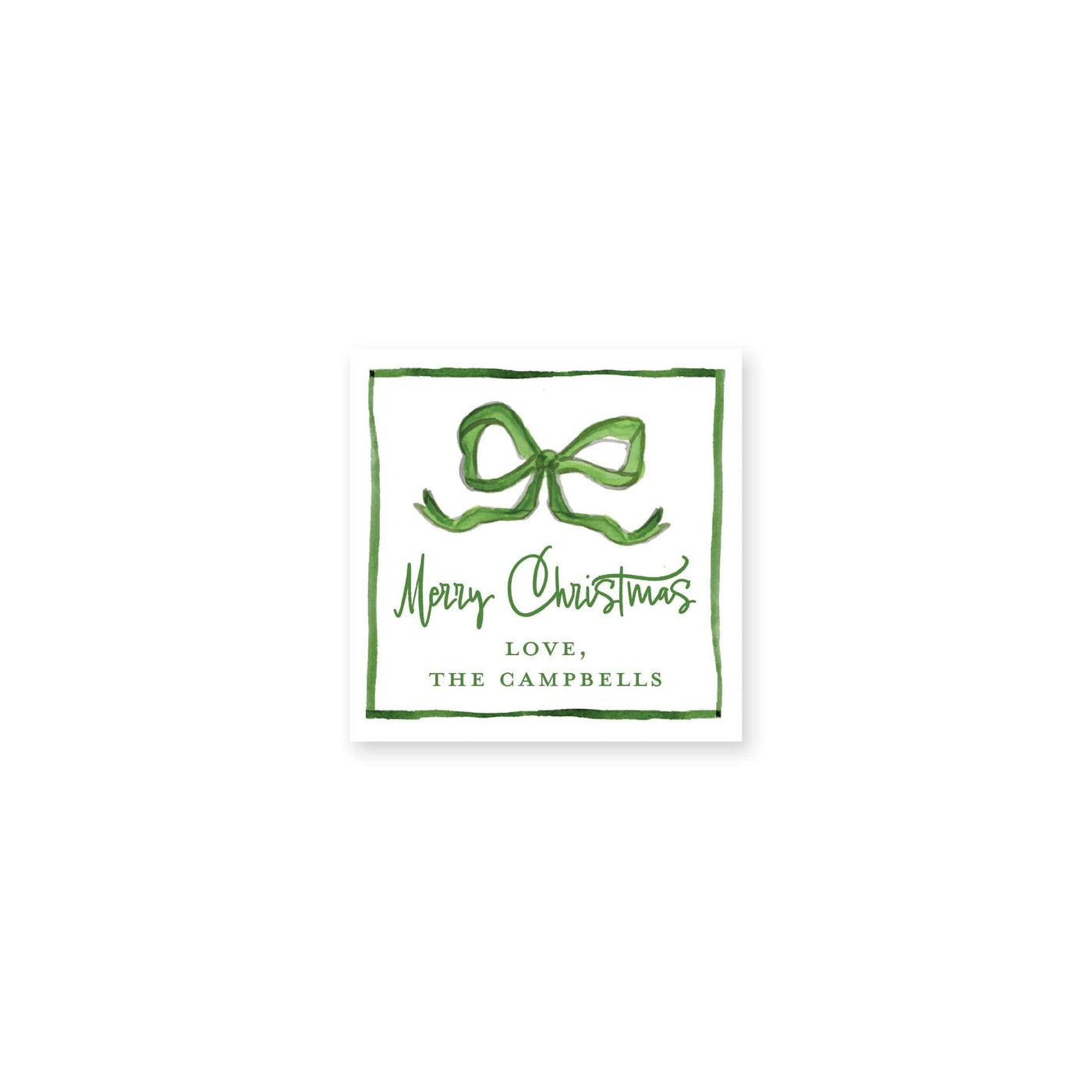 Bouncing Bows Christmas Gift Stickers