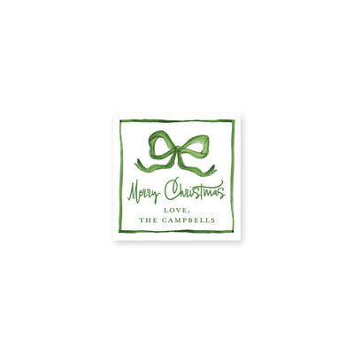 Bouncing Bows Christmas Gift Stickers