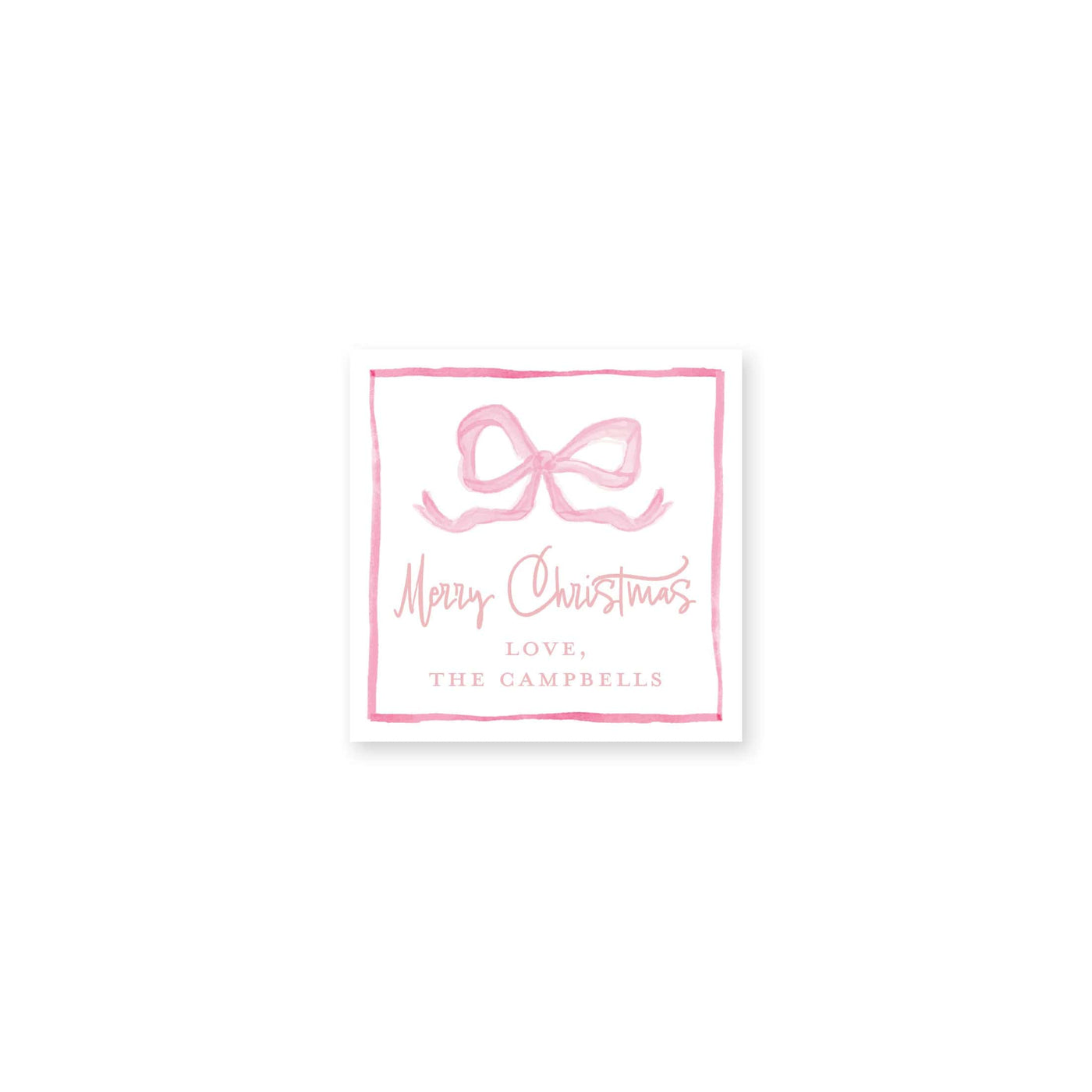 Bouncing Bows Christmas Gift Stickers
