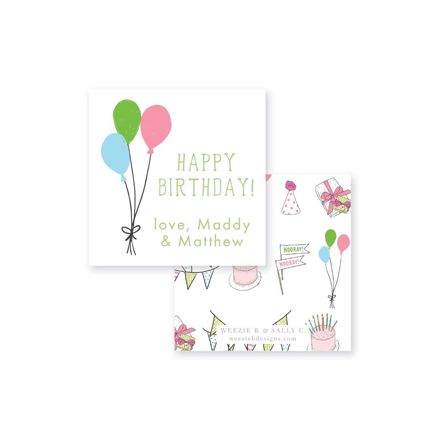 Celebrate Good Times Calling Card