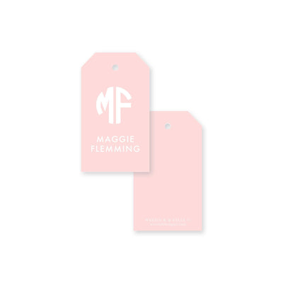 Solid Circle Monogram Gift Tag