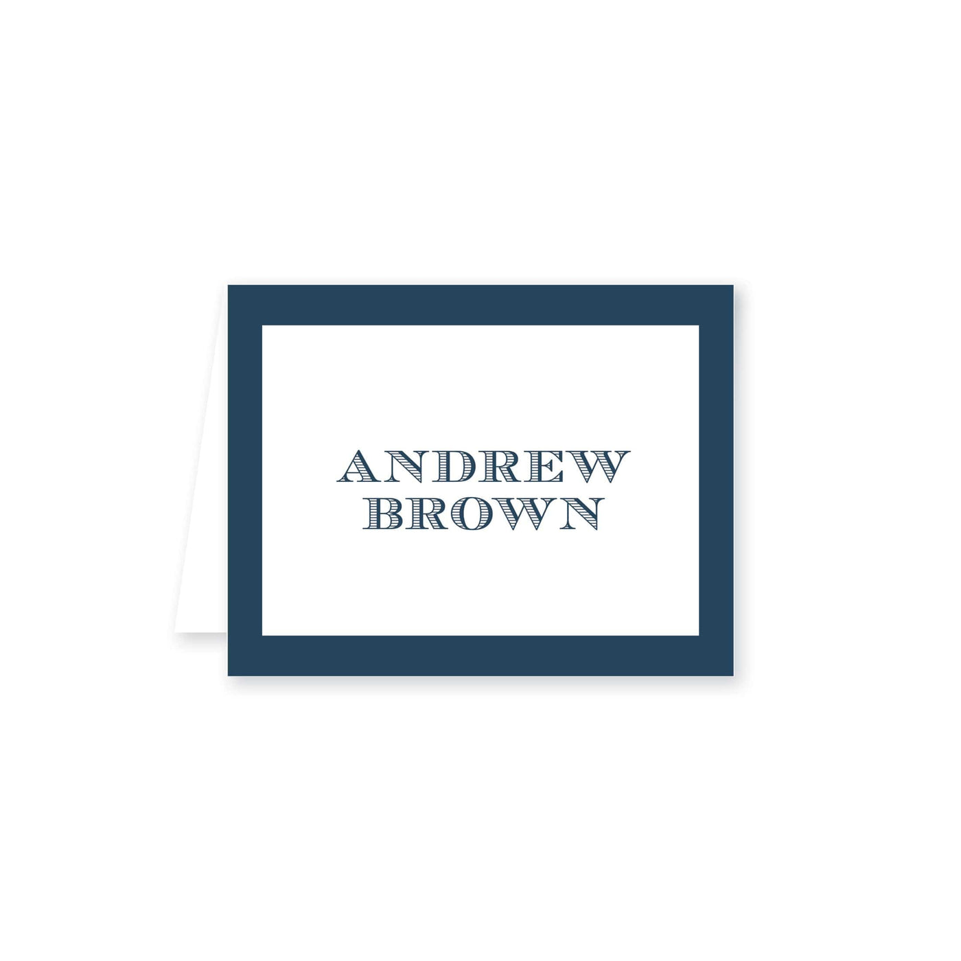 Color Border Folded Note Card
