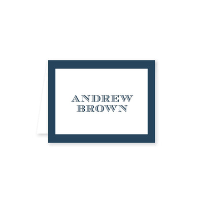 Color Border Folded Note Card