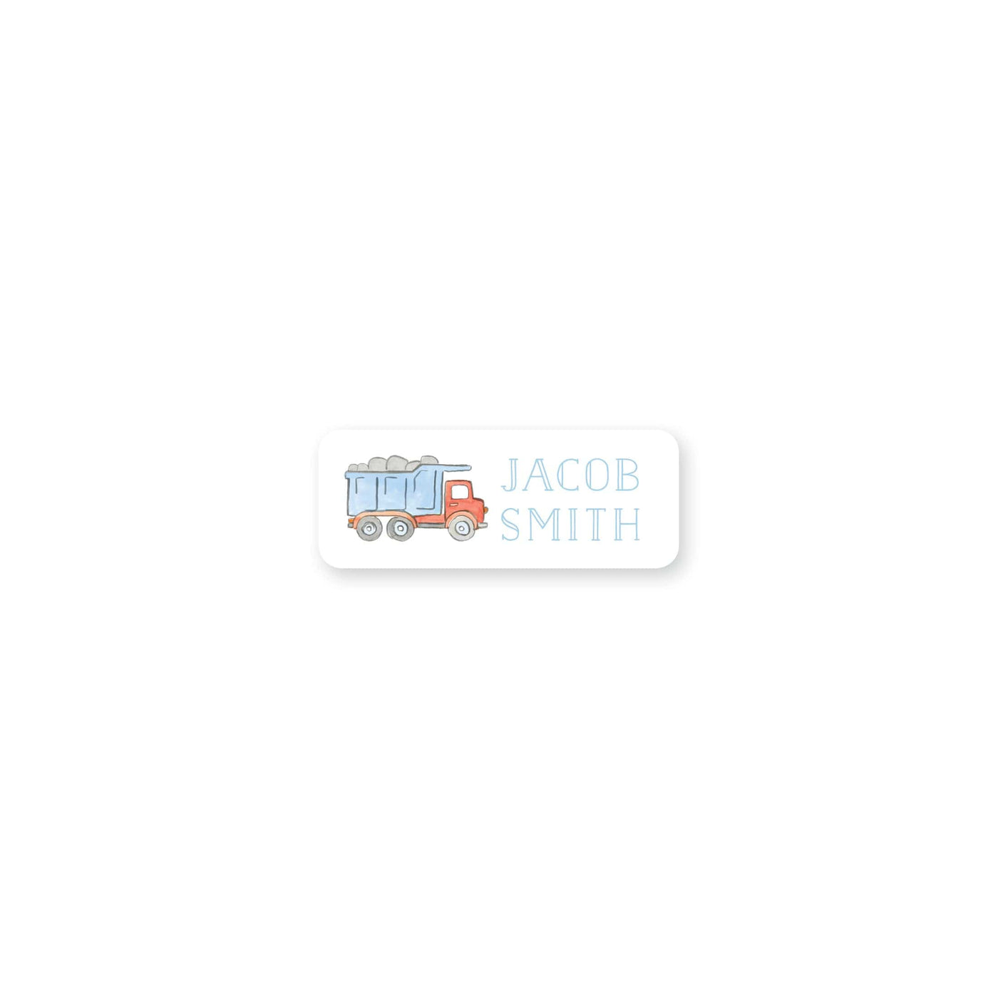 Construction Truck Watercolor Stickers