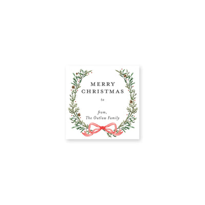 Elegant Evergreen Christmas Stickers