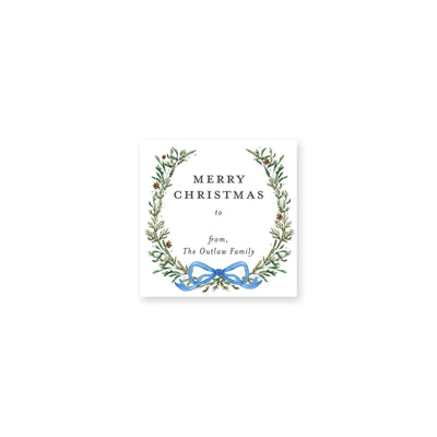 Elegant Evergreen Christmas Stickers