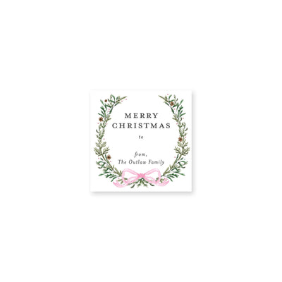 Elegant Evergreen Christmas Stickers