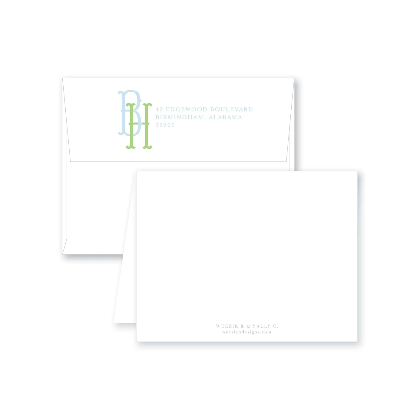 Fab Fishtail Folded Note Card