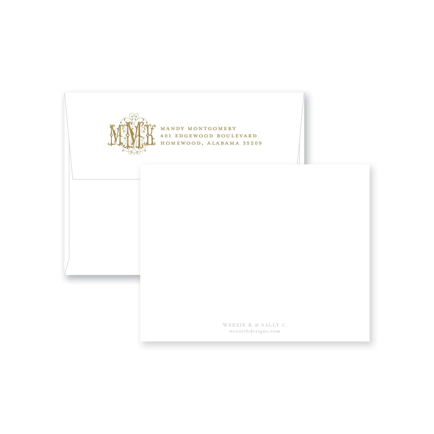 Fanciful Flat Note Card