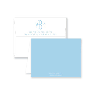 Fishtail Folded Note Card