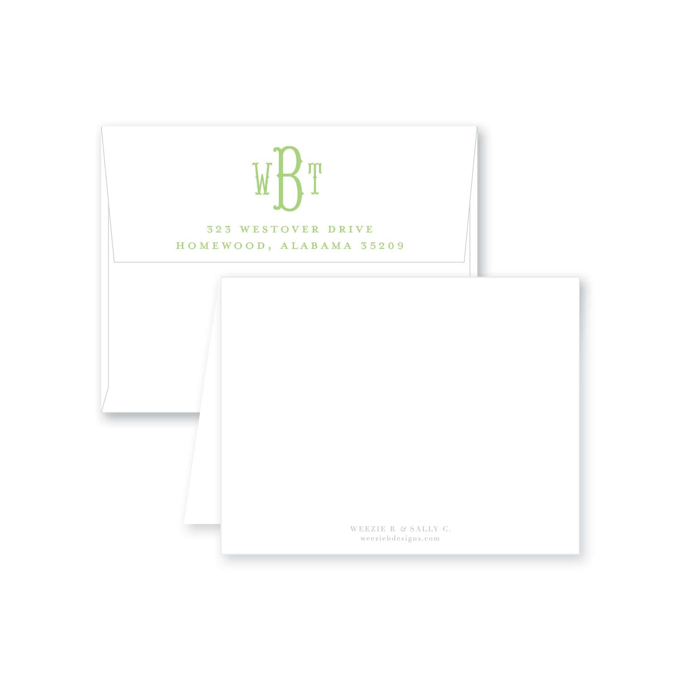Fishtail Folded Note Card