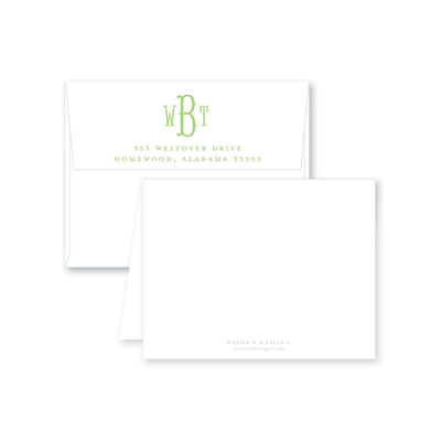 Fishtail Folded Note Card