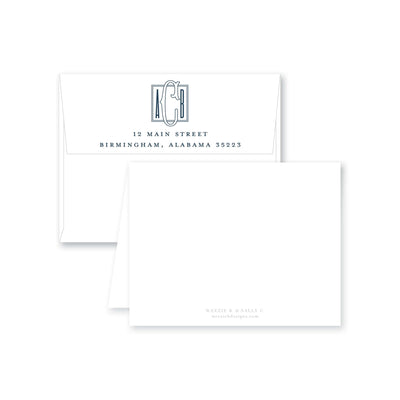 Fishtail Box Folded Note Card