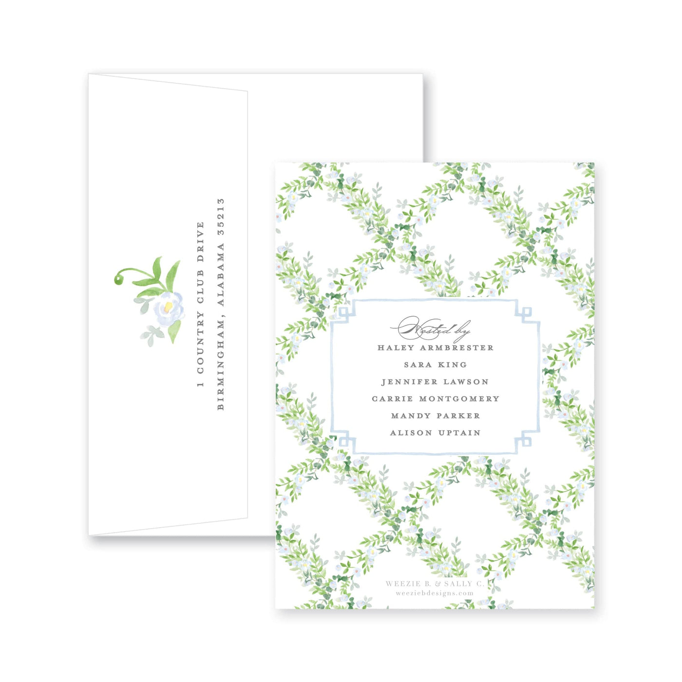 Floral Trellis with Eucalyptus Bridal Shower