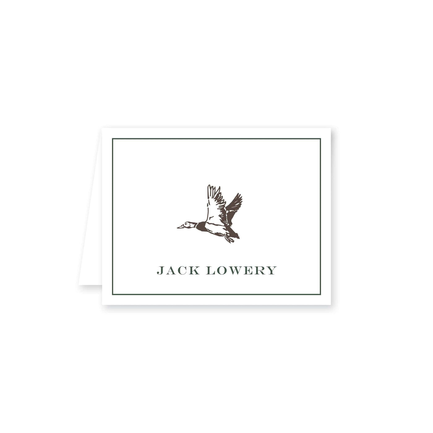 Flying Mallard Folded Note Card