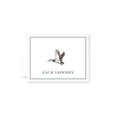 Flying Mallard Folded Note Card