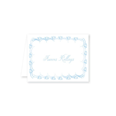 French Border Folded Note Card