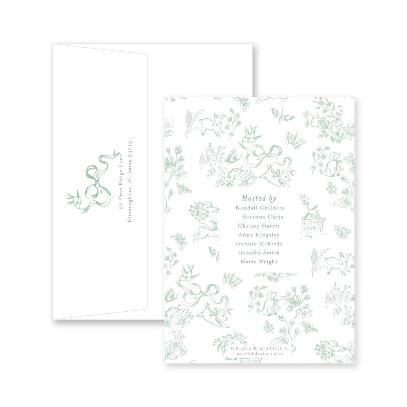 French Baby Toile Baby Shower